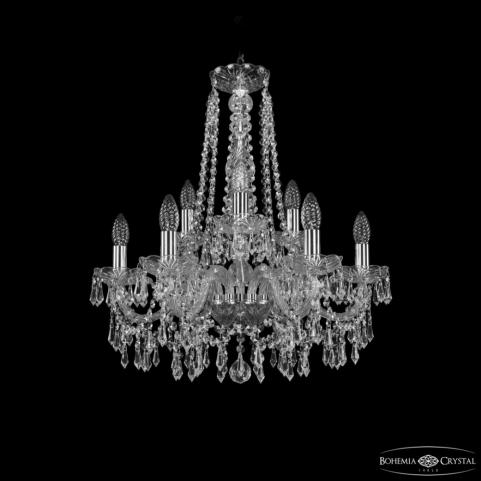 Люстра Bohemia Ivele Crystal 1403/6+3/195/h-60 Ni