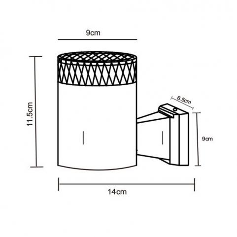 Настенный уличный светильник Arte Lamp Piautos  A1926AL-1BK