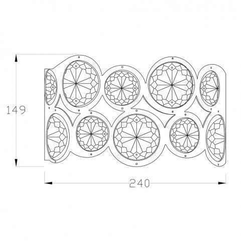 Бра Arte Lamp Sarah A1062AP-2CC