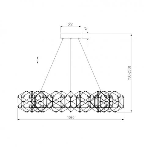 Подвесной светильник Eurosvet Uma 90369/15 черный жемчуг