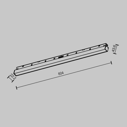 Трековый светильник Maytoni Technical Exility 2700K  Basis TR030-2-24W2.7K-B
