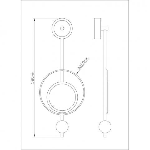 Бра Arte Lamp Polaris A2604AP-7GO
