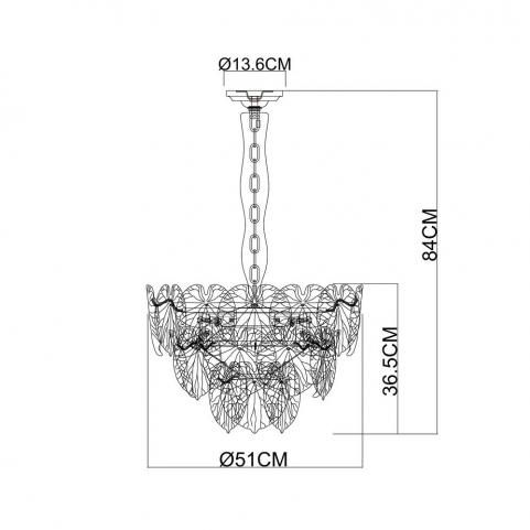 Светильник подвесной Arte Lamp Kapri A4078LM-6CC