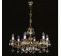 Люстра Art Glass ALICE VI. BRASS ANTIQUE CE - 8003