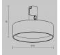 Трековый светильник Maytoni Technical 3000К  Zon TR204-1-12W3K-BBS