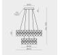 Люстра Modelux ML.8185 с пультом 3000-6000K ML.8185.600.400 GD